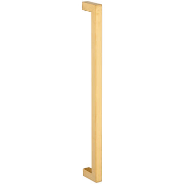 Cupboard Handle - Square mitred in satin brass