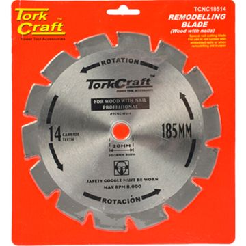 Blade Tct Nail Cutting 185X14T 20-16Mm