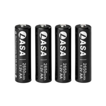 LASA RECHARGEABLE AA BATTERIES 2650MAH HIGH CAP (PACK OF 4)