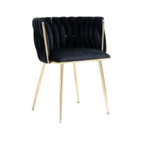 Modern twisted velvet Chair