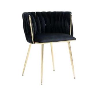 Modern twisted velvet Chair