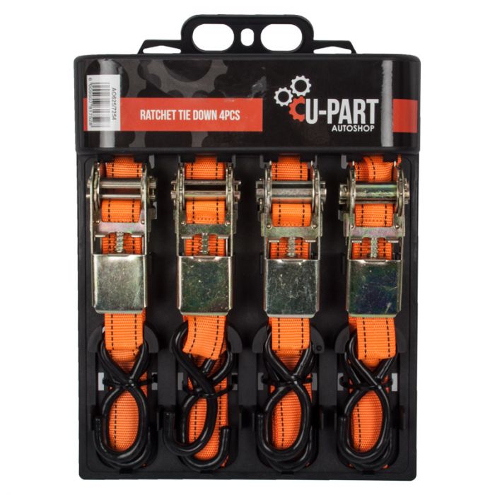 U-Part Tie Down Set Ratchet 4 Piece