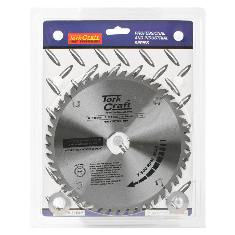 Tork Craft - Blade Tct 190 x 48T 30/20/16 Tcg Positive