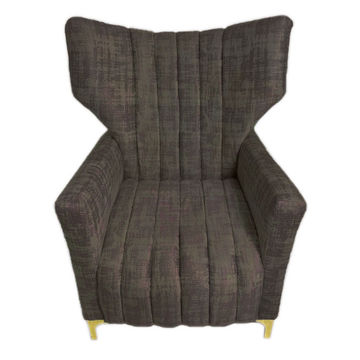 Designer Concepts Altagracia Elephant Wingback Chair - Black