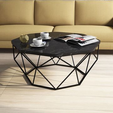 Coffee Table Diamond - Black Marble