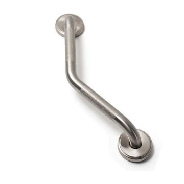 Woodly Grab Handle, Knurled, Angled, 304 Stainless Steel, 200mm x 200mm