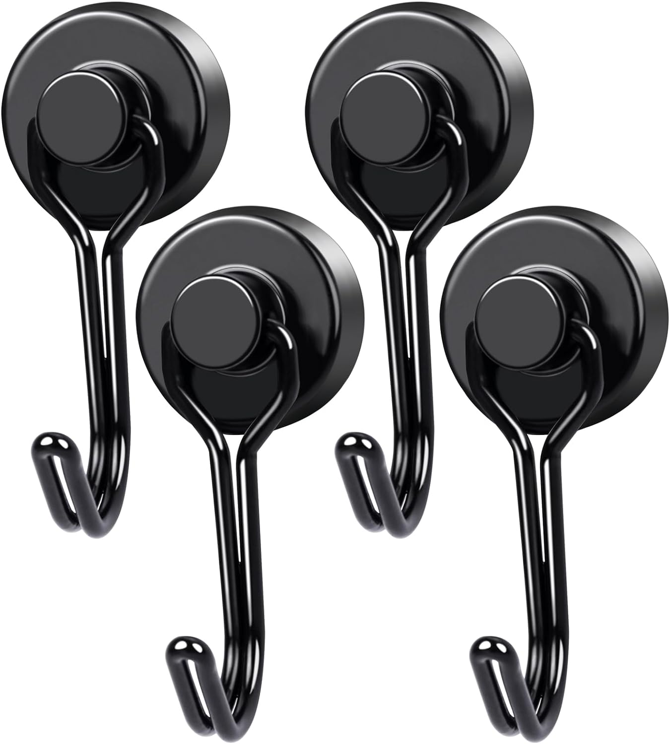 Lifespace Heavy Duty Magnetic Braai & Utility Hooks - 4-Hook Pack