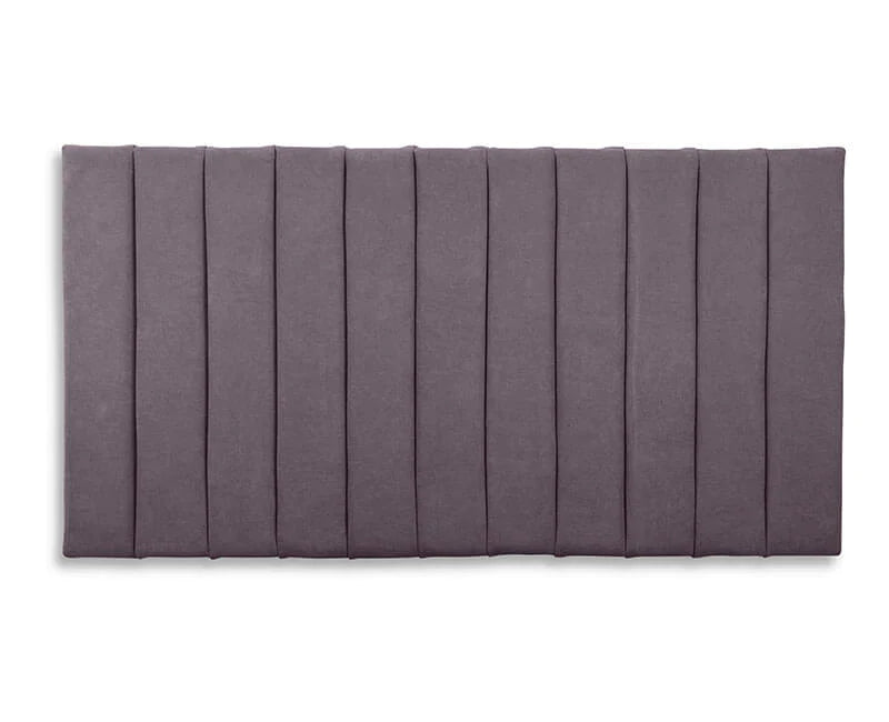 Tracy Panel Velvet Headboard - Grey - Double