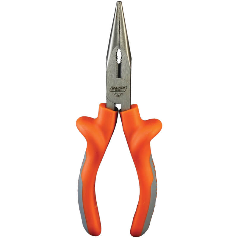 South Bend Ridged Grip Steel Long Nose Pliers & Wire Cutter