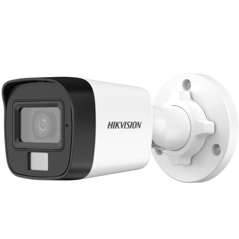 Hikvision - Turbo HD hybrid 2MP bullet 2.8mm lens 20m hybrid IR/white light microphone 12VDC