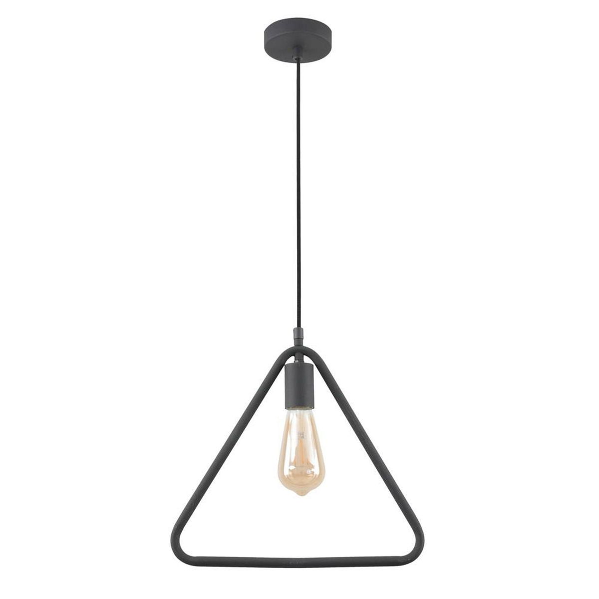 Black Triangle Metal Pendant Light - EMS