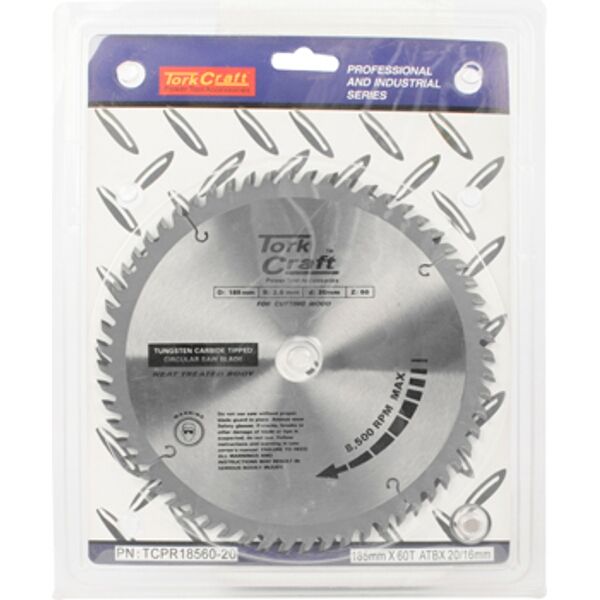 Blade Tct 185 X 60T 20/16 Atb Positive Profesional Industrial