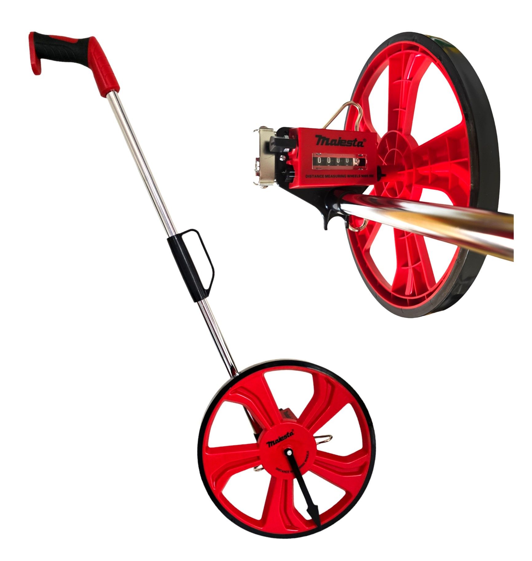 Majesta Measuring Wheel in Carry Bag 0 - 10000m 318mm Wheel