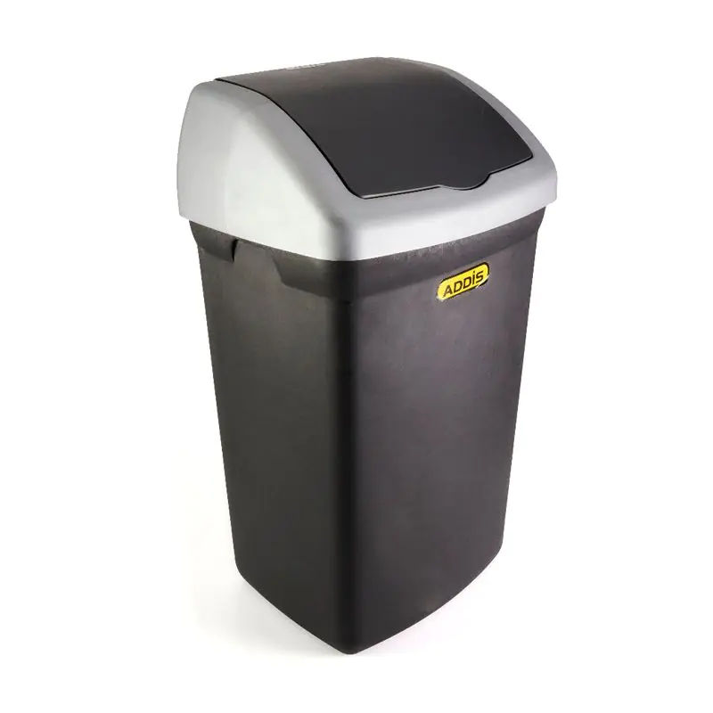 Addis Flip Top Bin – Black, 46L Waste Bin