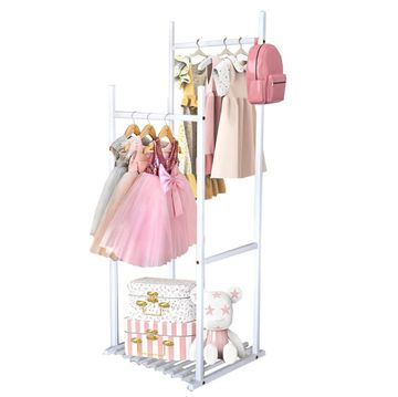 Wooden Garment Coat Clothes Hanging Duty Rack