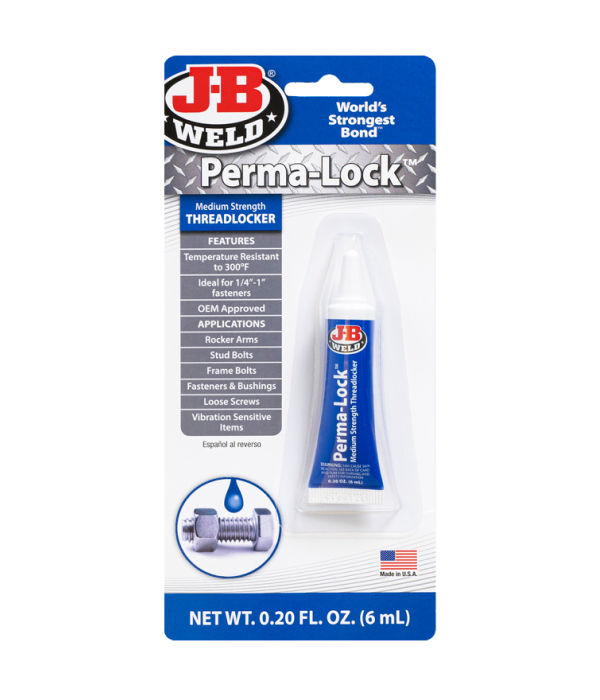 J-B Weld Perma-Lock Med Strength Blue Threadlocker