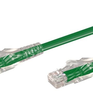 Linkqnet Rj45 Cat6 Anti-Snag Moulded Pvc Network Flylead - Green - 20M