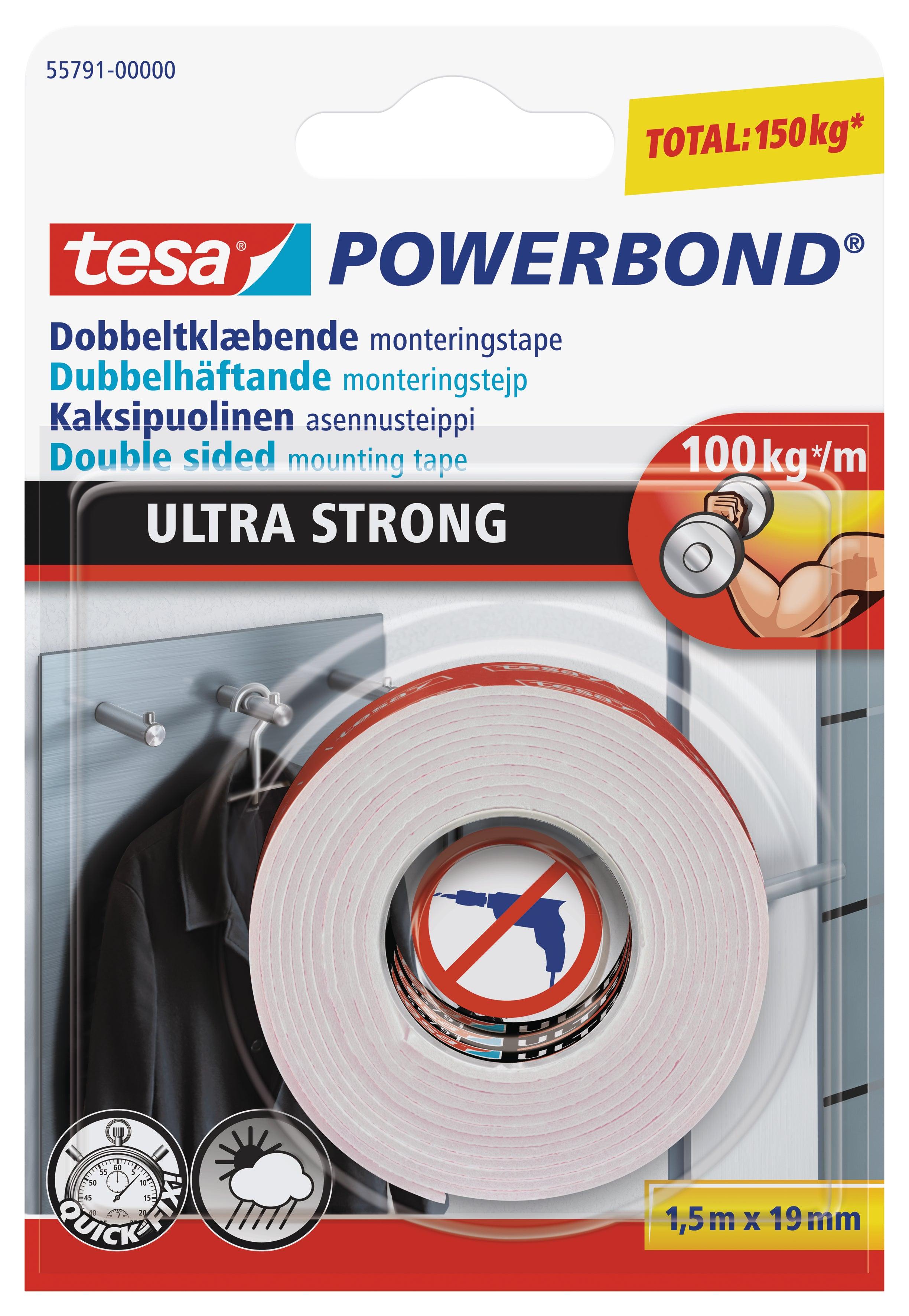 ULTRA 2SIDED SELFADHESIVE M-TAPE1.5MX19