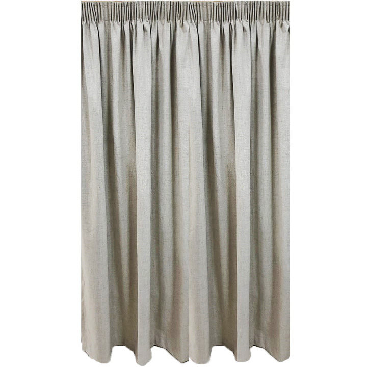 Matoc Designs Readymade Shorter Curtain - Blackout Lt Coffee - Taped - 140cm W x 160cm H