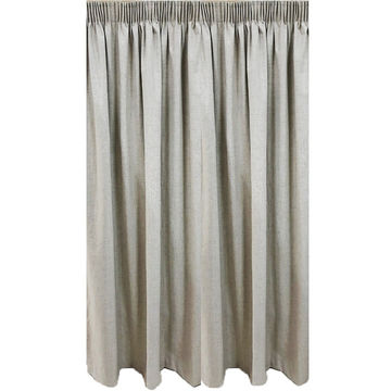 Matoc Designs Readymade Shorter Curtain - Blackout Lt Coffee - Taped - 140cm W x 160cm H