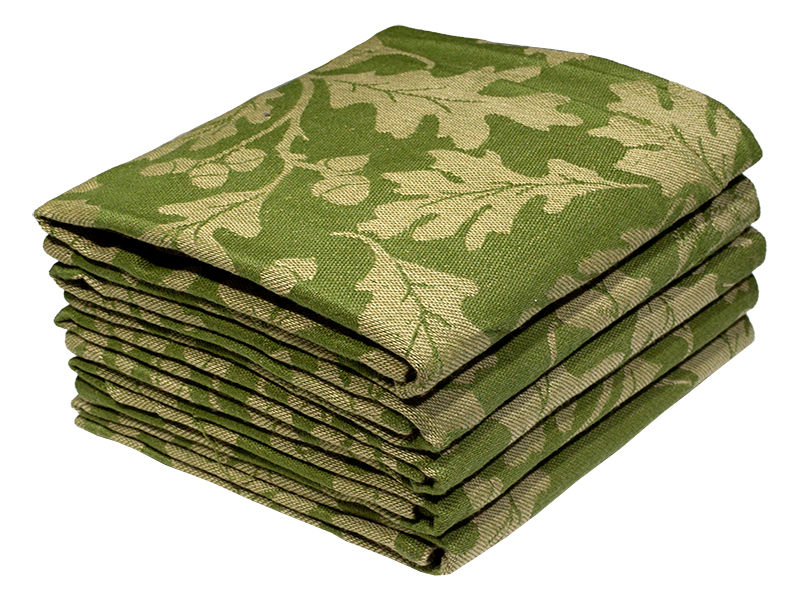 Multipurpose, Easy Fit, Absorbent Kitchen Towel - Design 2521 - 045x072cms - (05 Pc Pack) - Leaves - Grasshopper