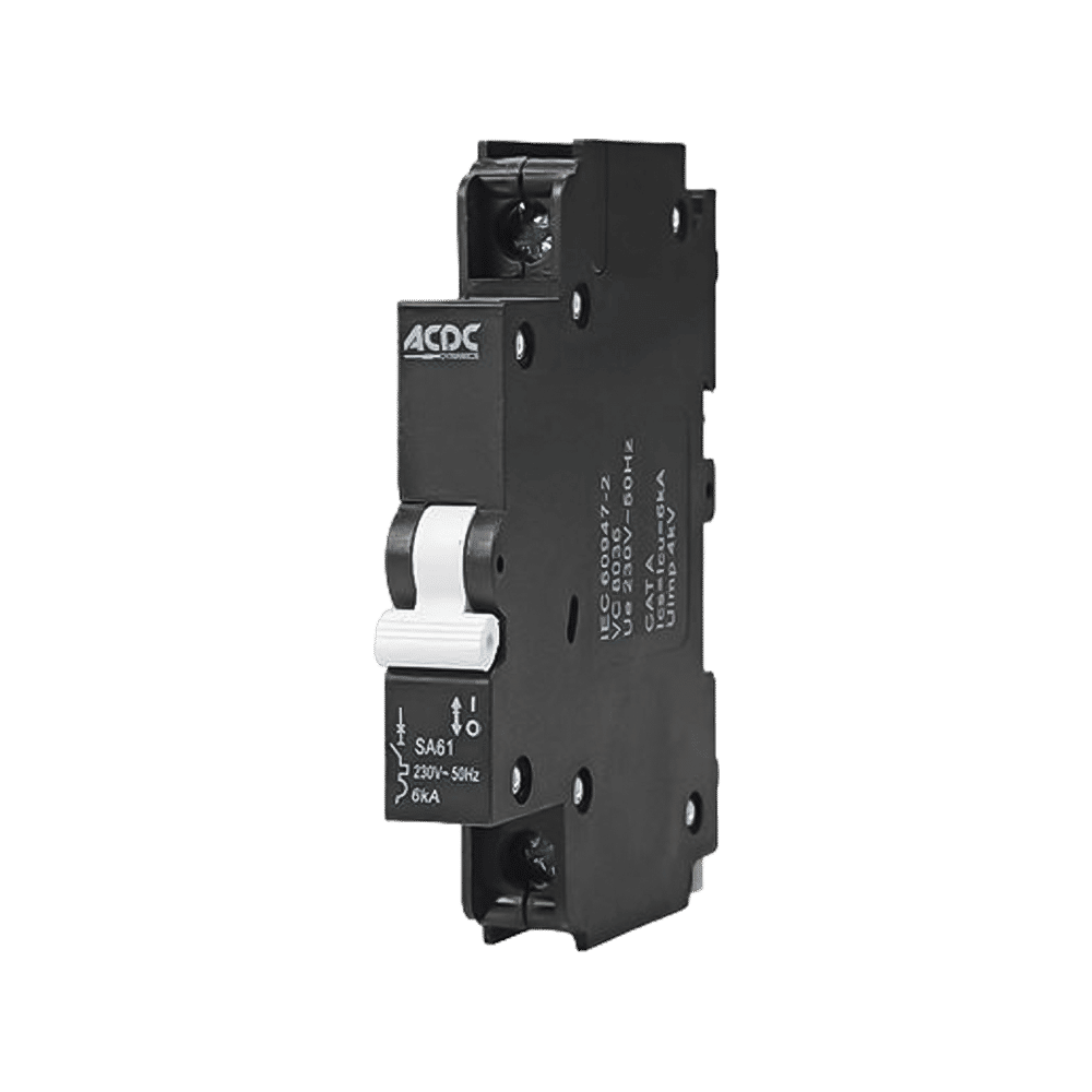 Circuit Breaker 13mm 6KA  1 Pole C-Curve   20A