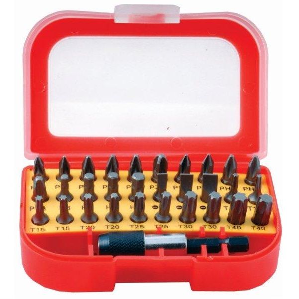 Tork Craft - Screwdriver Bit Set 31Piece In Blister - 2 Pack