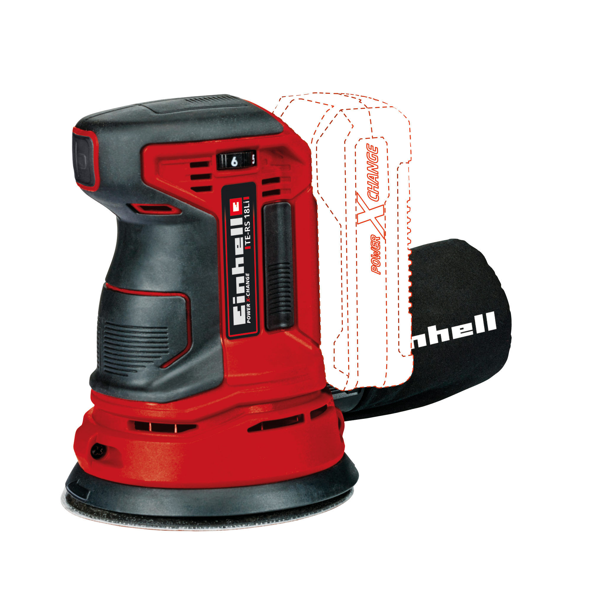EINHELL - Sander Random Orbital Cordless 18V 125mm - TE-RS 18 Li-Solo