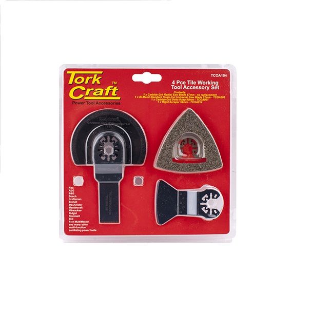 Tork Craft - Quick Change Oscilating Kit 4Piece