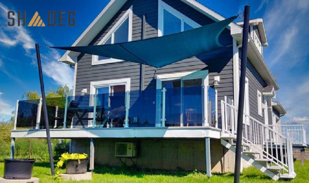 Shade sail blue Shadeg Ultrablock 325GSM 600cm ×300cm Rectangle