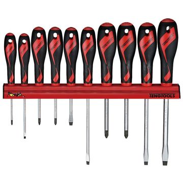 10PC Screwdriver Set Wall Rack
