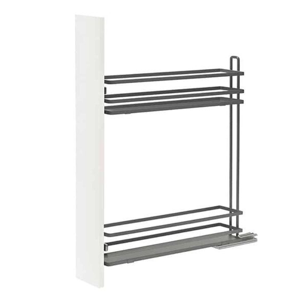 ROCO Pull Out Base Larder 300mm Width Cupboard-Orion Grey Flat Wire