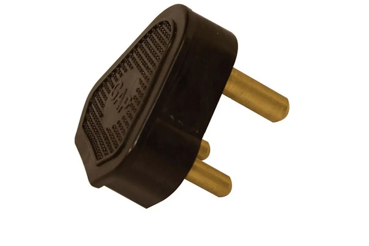 Plug Top, 3 Pin, 15A, 250V, Black, Rubber (4 pack) BY WOODLY