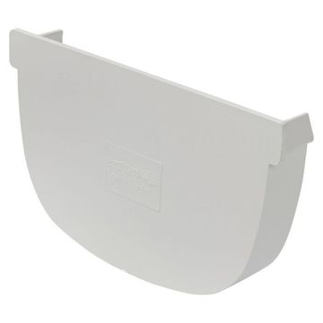 Agrinet Pvc D-Shape Gutter Stopend - Pack of 5