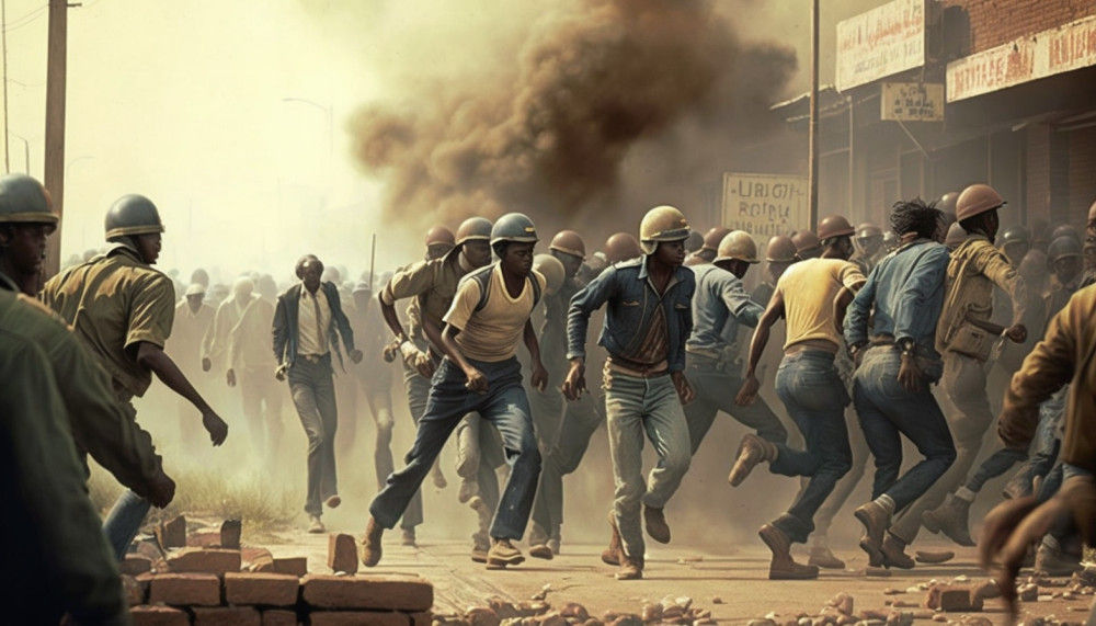 Canvas Wall Art - Workers on Strike - B1040 [120 x 80 cm]