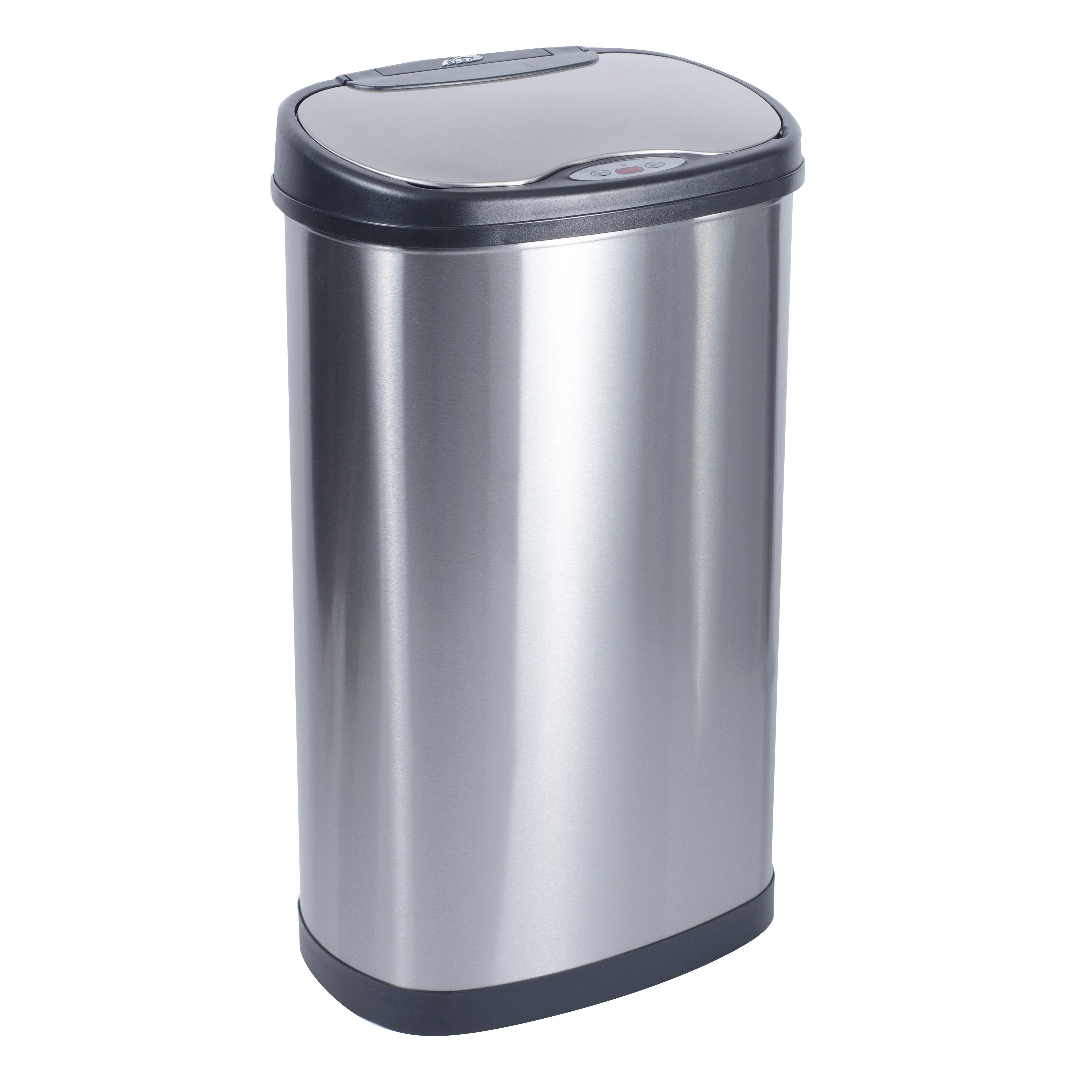 NineStars Automatic Motion Sensor Touchless Stainless Steel Dustbin - 50L