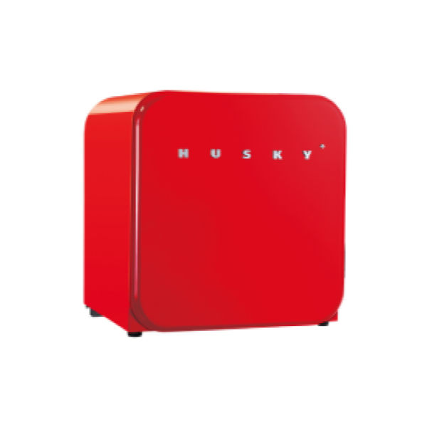 HUSKY - 46L COUNTERTOP RETRO FRIDGE - RED