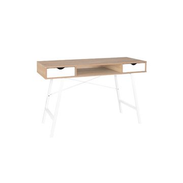 Everfurn Rain  Office Desk Rain  in Oak & White