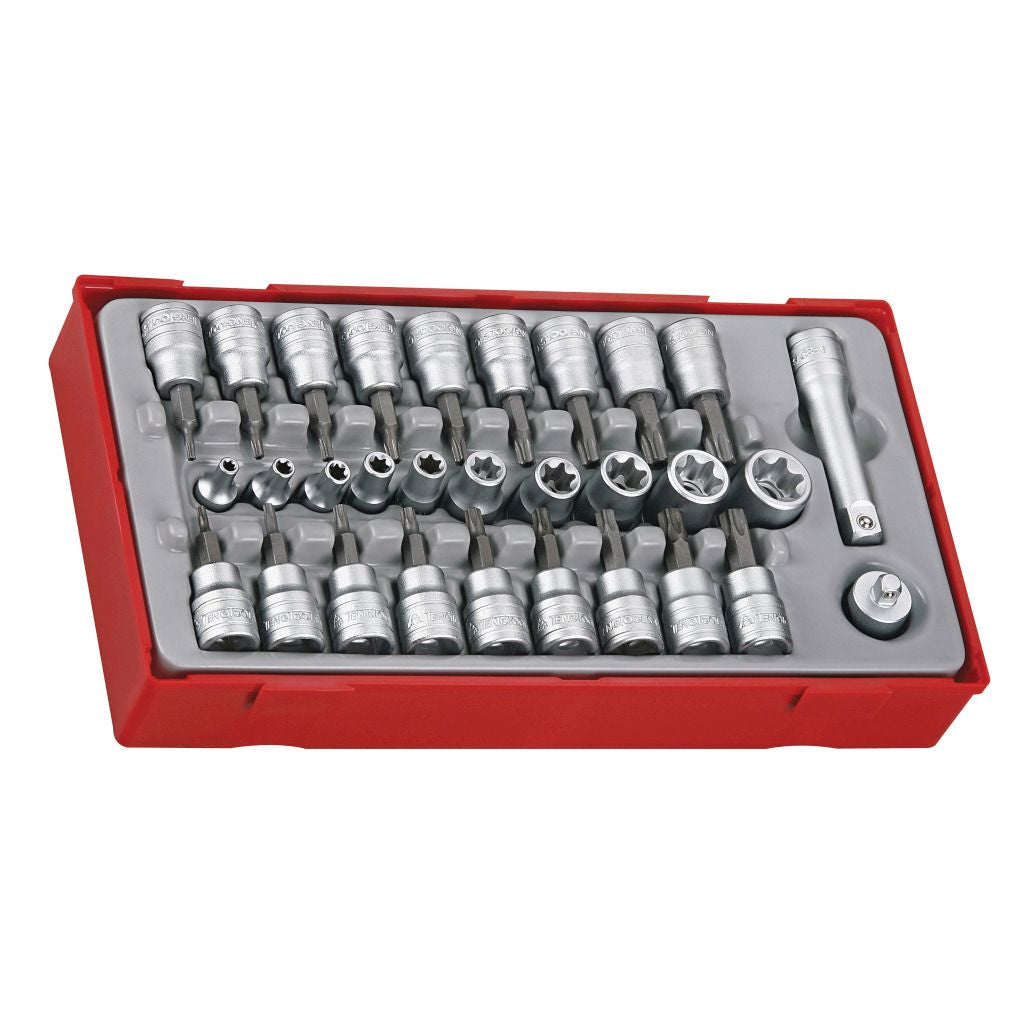 30PC 3/8inch Drive TX/TPX/TXE Socket Tray