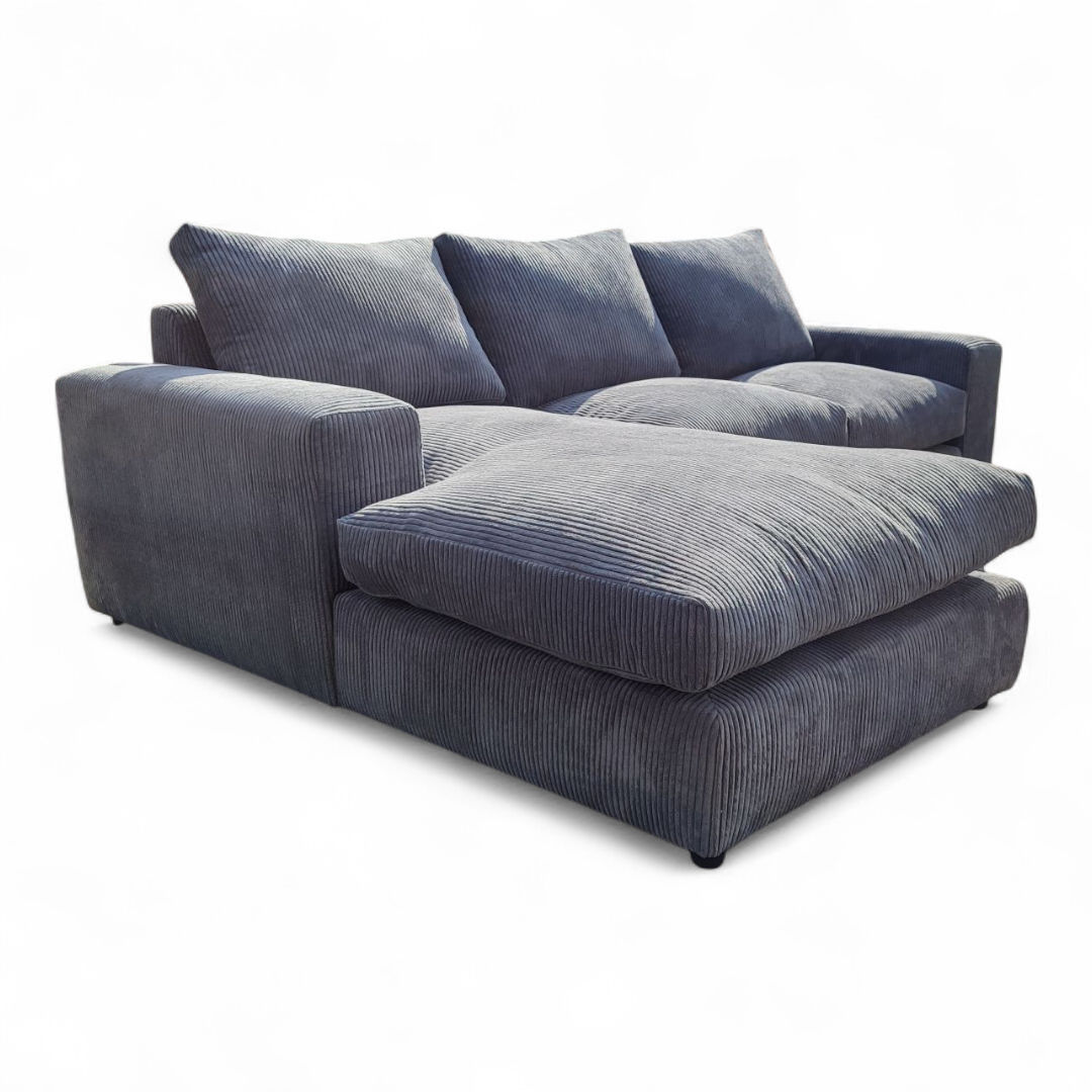 Ever Corner Coach - Corduroy - Grey -Right Sided