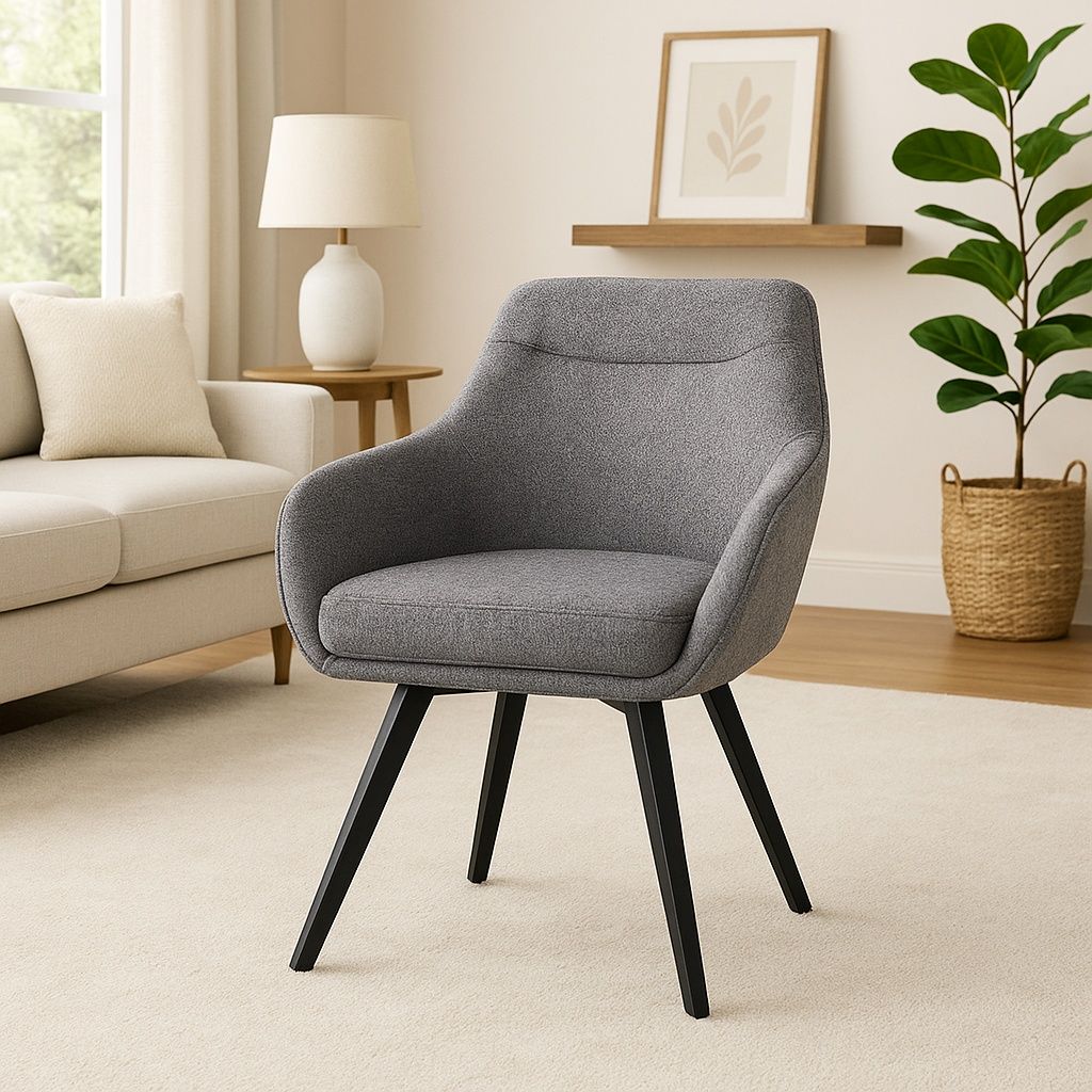 IG Furn - Isla Swivel Dining Chair (Dark Grey)