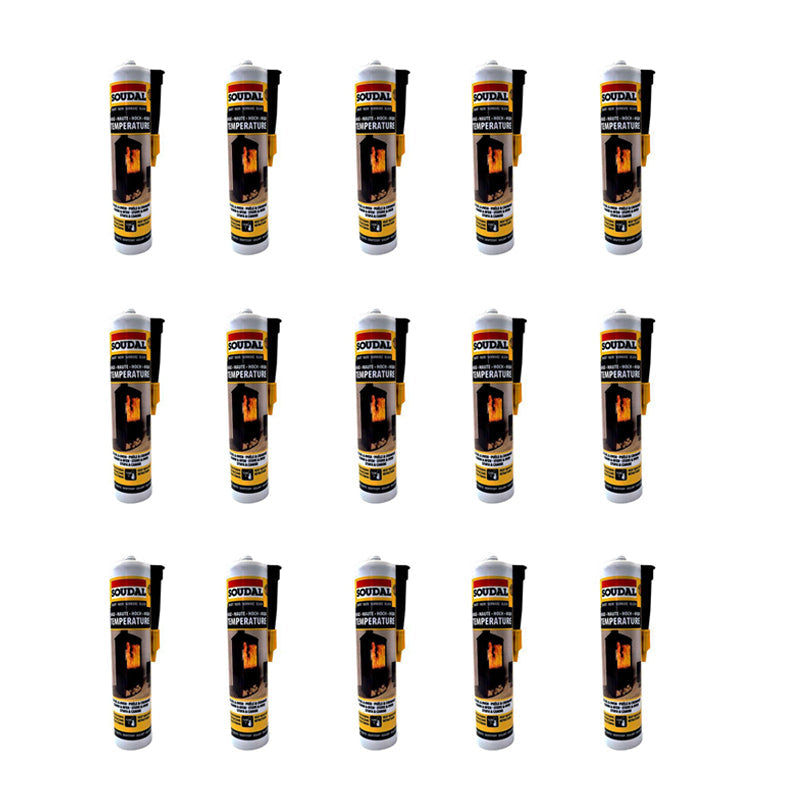 SOUDAL Sealant Calofer Extreme High Temperature 290ml ( 15 Pack )
