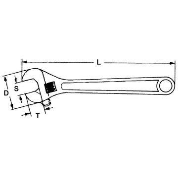 Adjustable Wrench 8inch (Shifting Spanner)