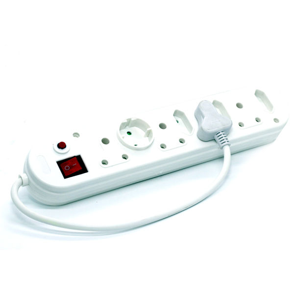 8 Way Multiplug with Light Switch (ES8WAYMPLS)