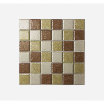 Mosaic Porcelain - Natural 3 - 48mm Square - 300x300 (per sheet)
