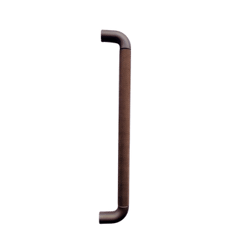 KNURLED D HANDLE ANTIQUE BRASS 192MM