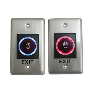 NO TOUCH TO EXIT WITH METAL CASING