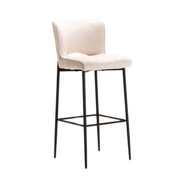 Pavia Fabric Barstool - Cream