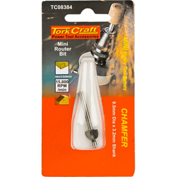 Mini Router Bit 9.5Mm Cove 3.2Mm Shank