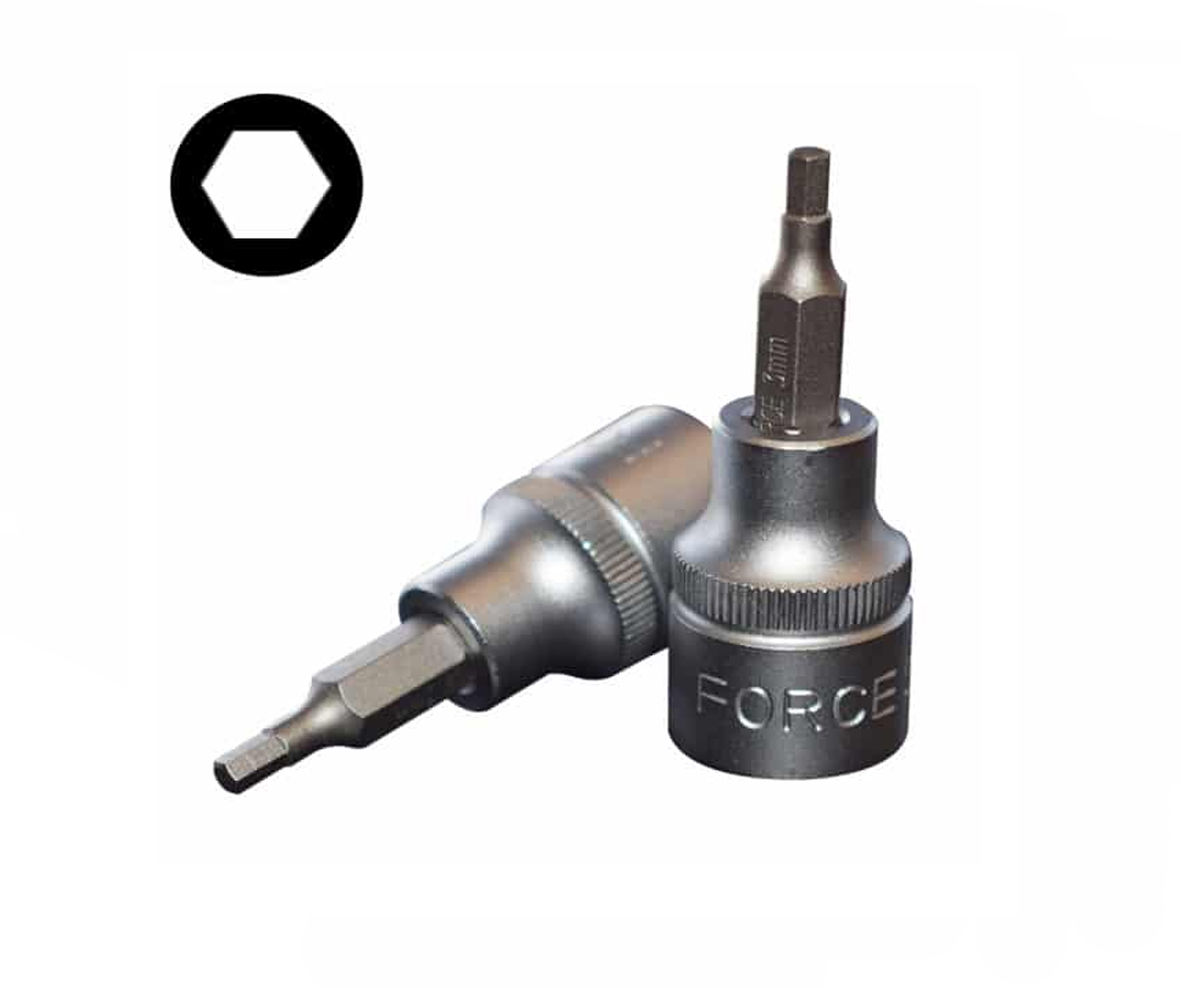 Force - Hex Socket Bit - 10mm - 3/8